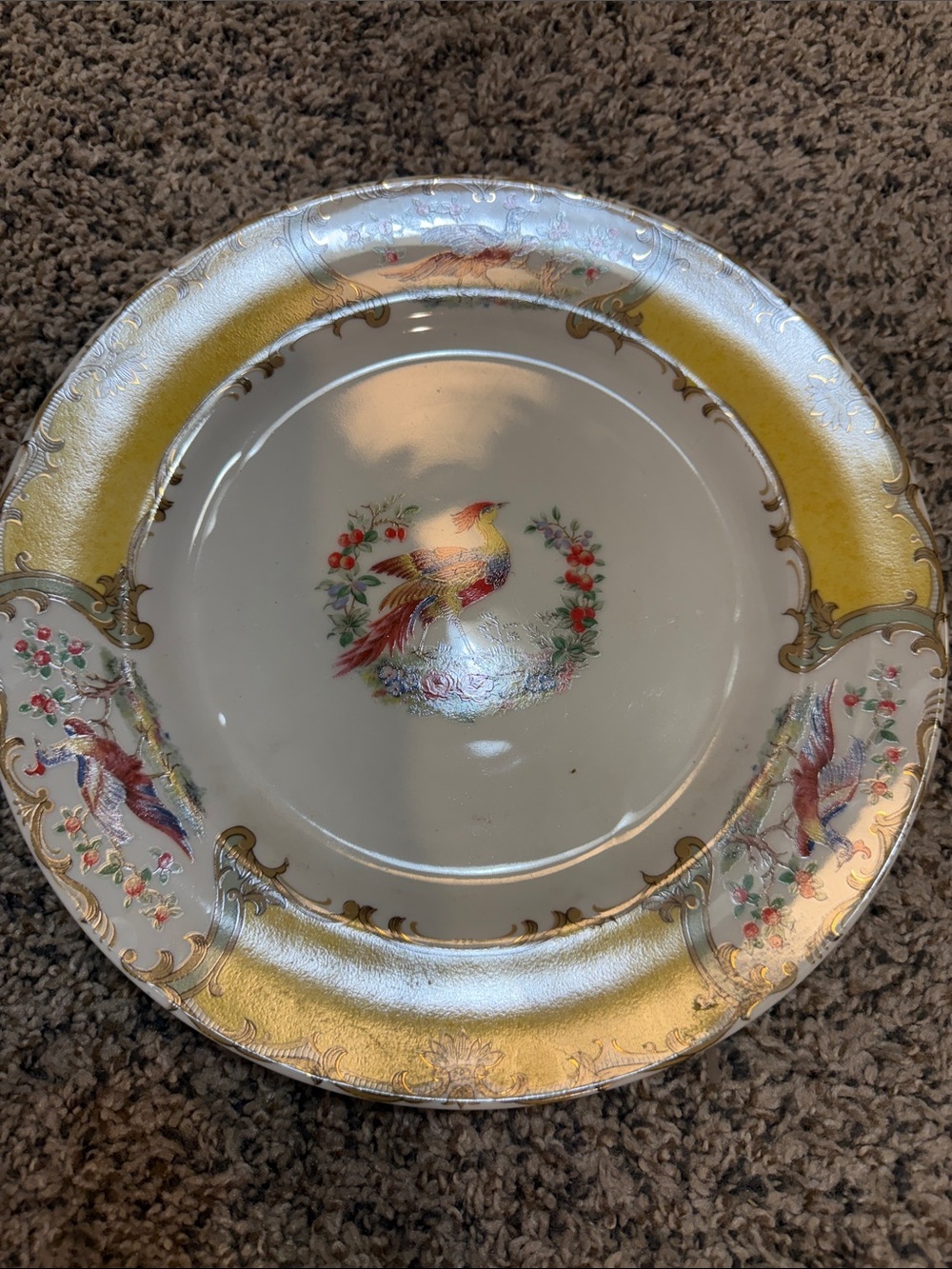 Andrea by Sadek Kingscote Chelsea Bird Octagonal Plate - Picture 1 of 3